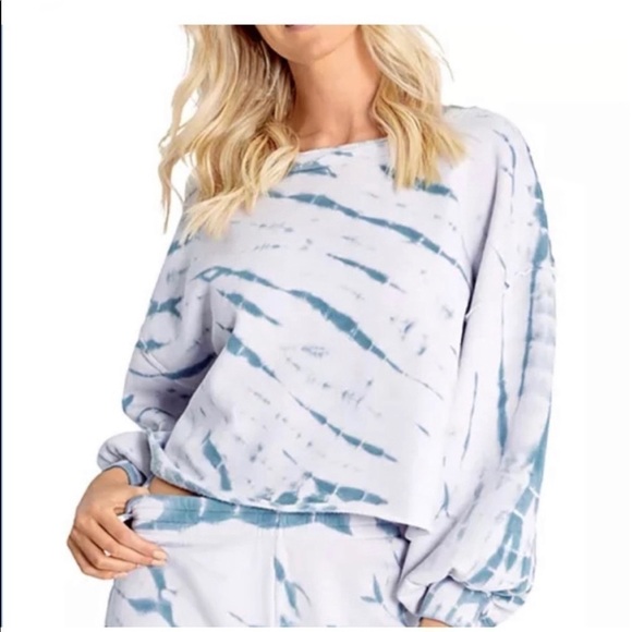 Wildfox Olivia Pullover Muse Spiral Dye Sweatshirt - Picture 1 of 9
